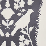 Schumacher Chenonceau Charcoal Wallpaper