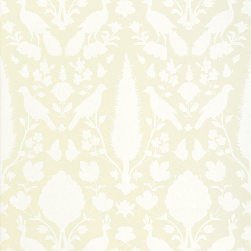 Schumacher Chenonceau Bisque Wallpaper