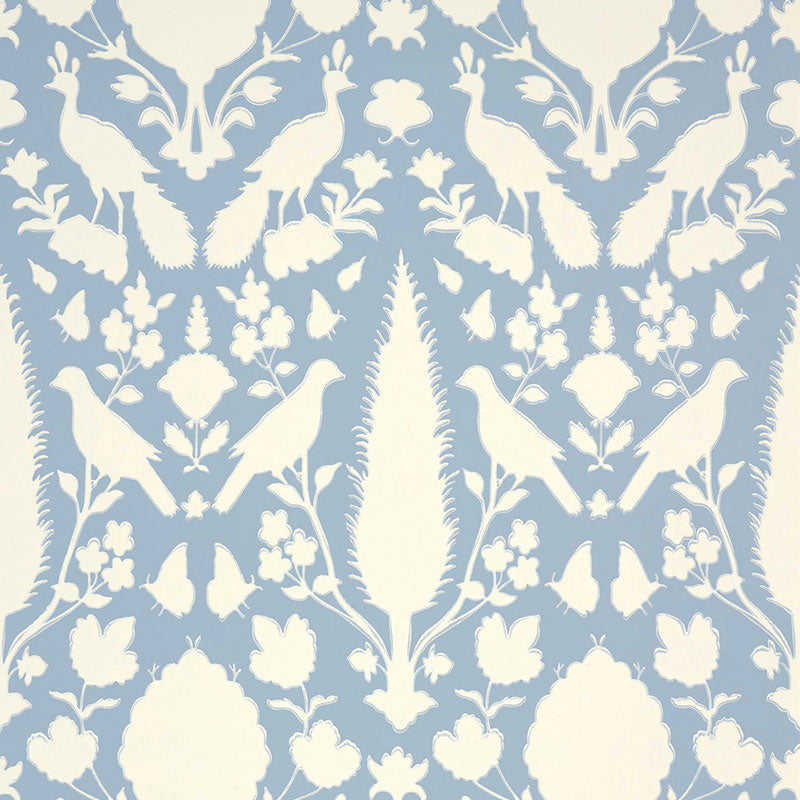 Schumacher Chenonceau Sky Wallpaper