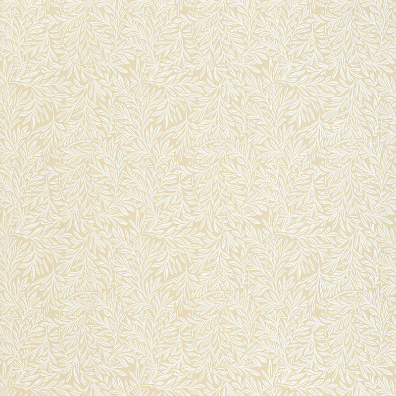 Schumacher Willow Leaf Sand Wallpaper