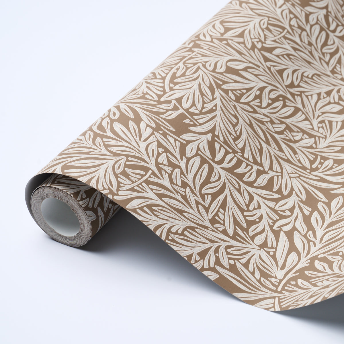 Schumacher Willow Leaf Mocha Wallpaper - Eade's Wallpaper