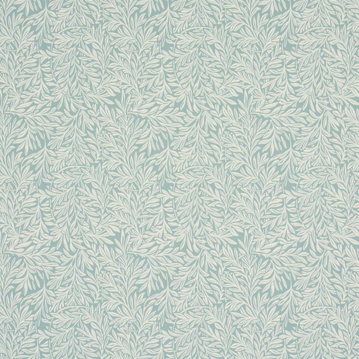 Schumacher Willow Leaf Aqua Wallpaper