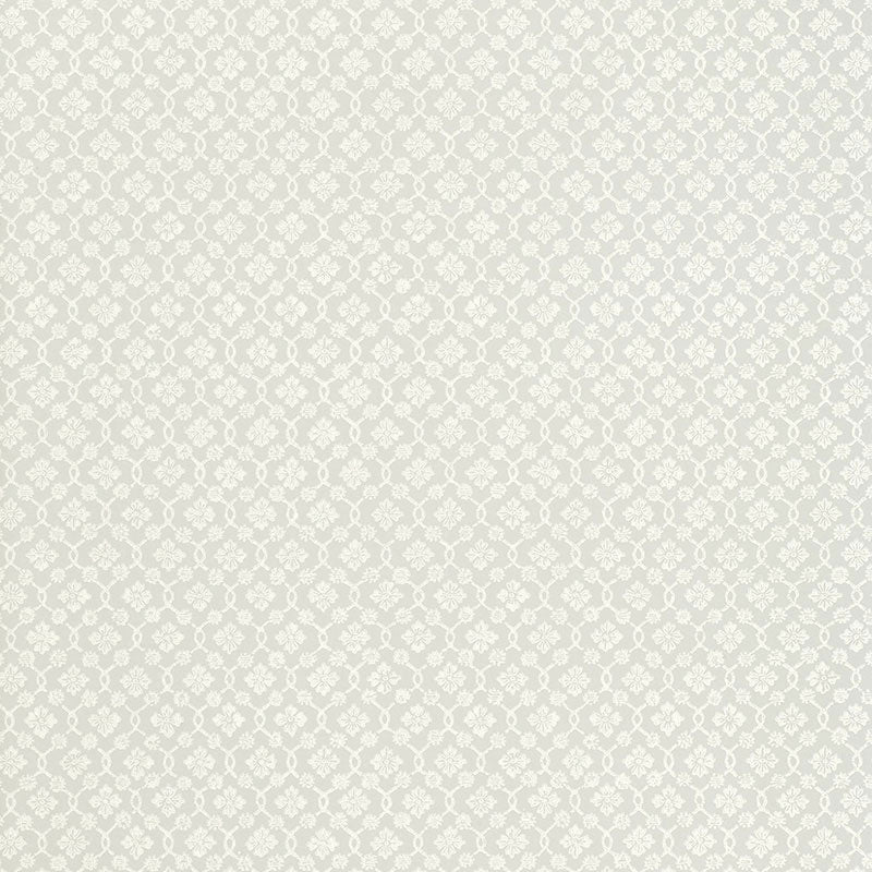 Schumacher Harbury Trellis Dove Wallpaper