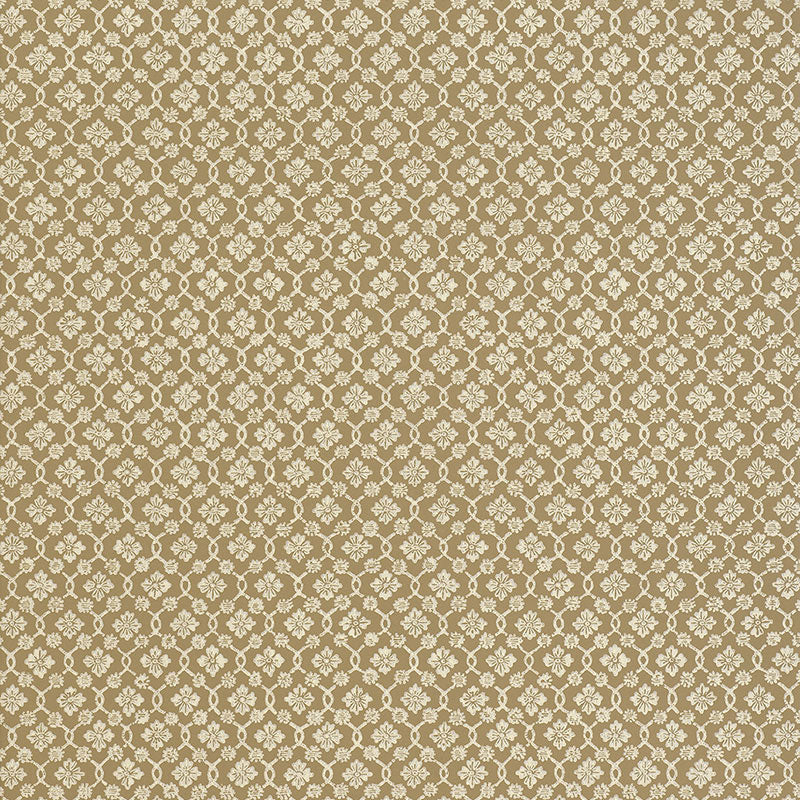 Schumacher Harbury Trellis Sepia Wallpaper