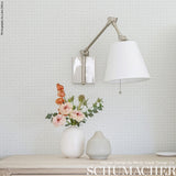 Schumacher Prescott Diamond Mist Wallpaper - Eade's Wallpaper