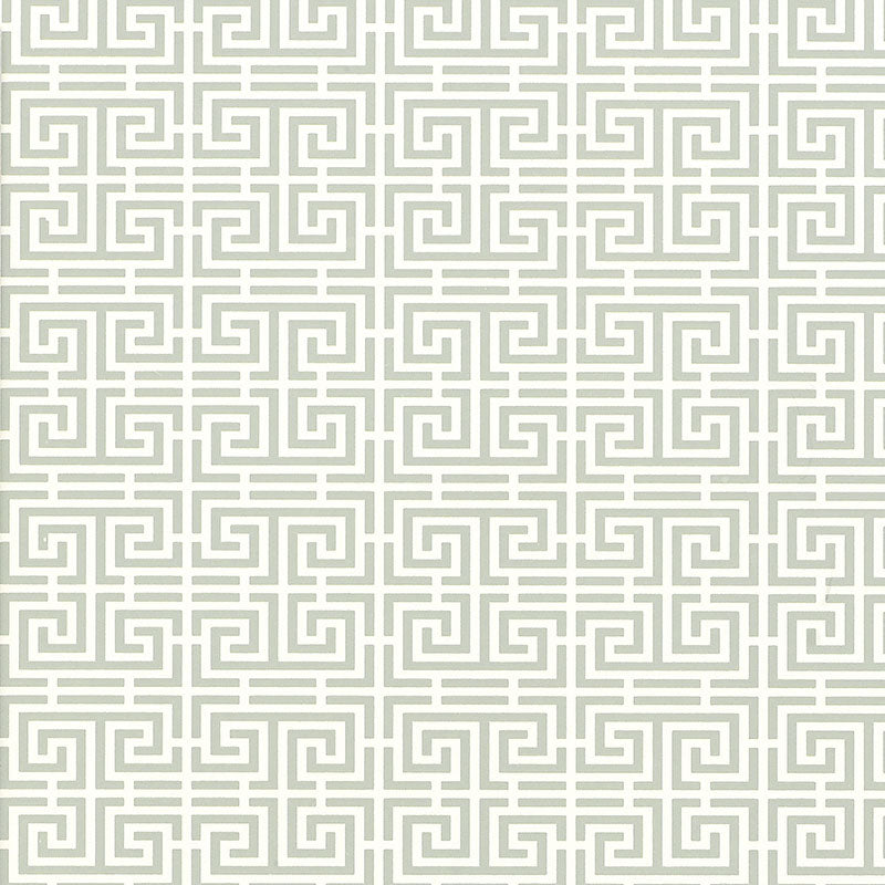 Schumacher Chinois Fret Mineral Wallpaper