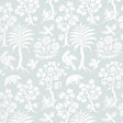 Schumacher Palm Damask Sky Wallpaper - Eade's Wallpaper
