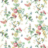 Schumacher Chickadee Floral Primary Wallpaper