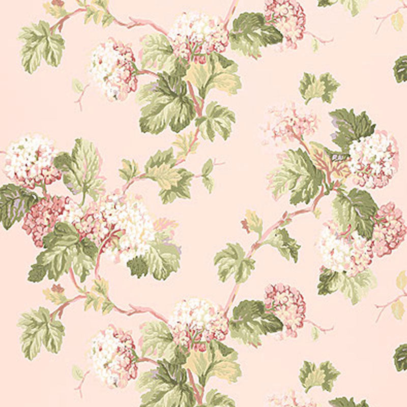 Schumacher Viburnum Blush Wallpaper