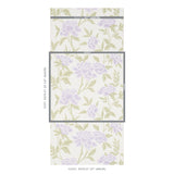 Schumacher Whitney Floral Lavendar Wallpaper