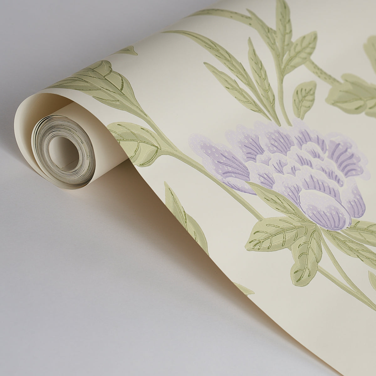 Schumacher Whitney Floral Lavendar Wallpaper