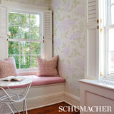 Schumacher Whitney Floral Lavendar Wallpaper