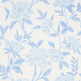 Schumacher Whitney Floral Blue Wallpaper