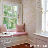 Schumacher Whitney Floral Blush Wallpaper