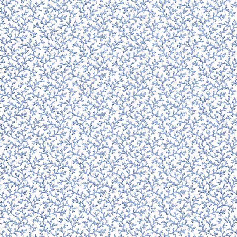 Schumacher Coral Vine Ocean Wallpaper