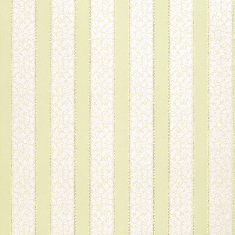 Schumacher Wallis Stripe Celery Wallpaper