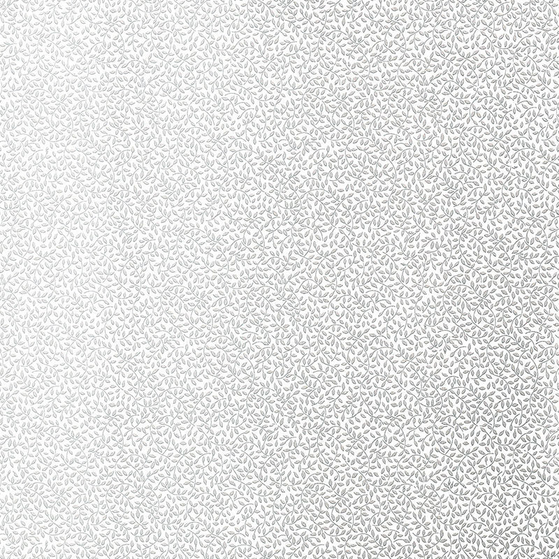 Schumacher Celano Vine Silver Wallpaper