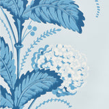 Schumacher Hydrangea Drape Delft Wallpaper