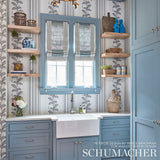 Schumacher Hydrangea Drape Grisaille Wallpaper