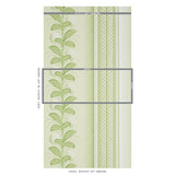 Schumacher Hydrangea Drape Green Wallpaper