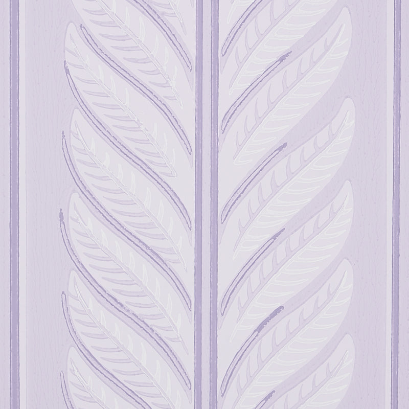 Schumacher Hydrangea Drape Lilac Wallpaper