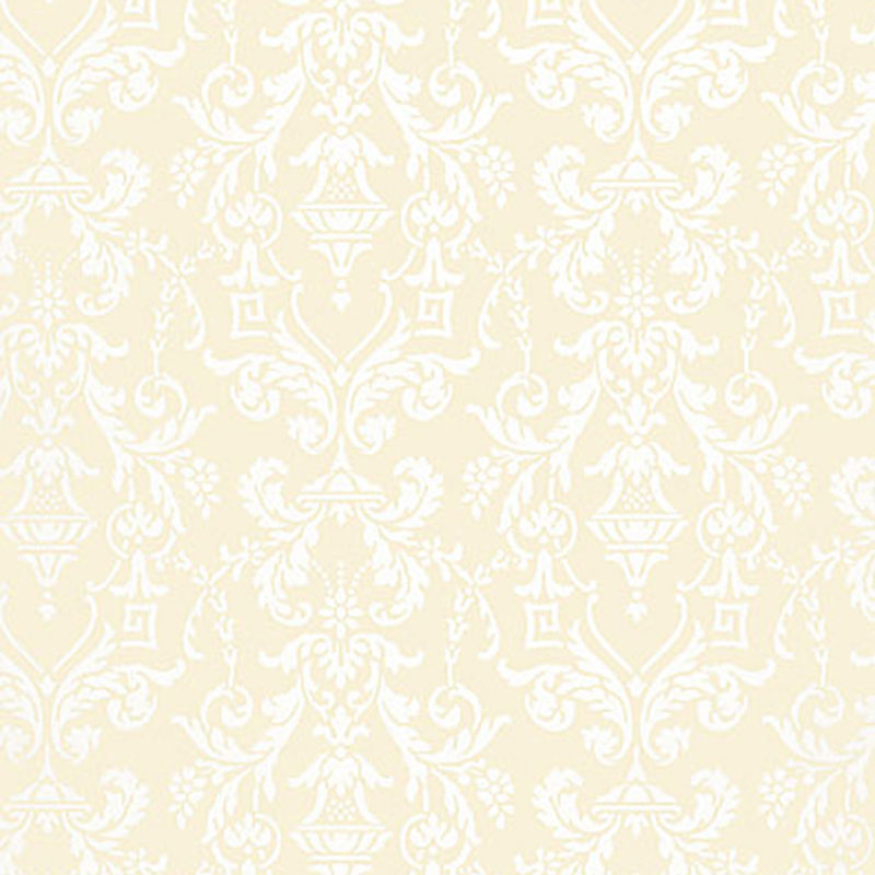 Schumacher Lido Damask Beige Wallpaper - Eade's Wallpaper