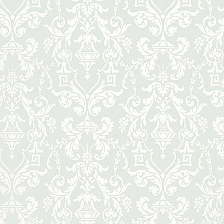 Schumacher Lido Damask Haze Wallpaper - Eade's Wallpaper