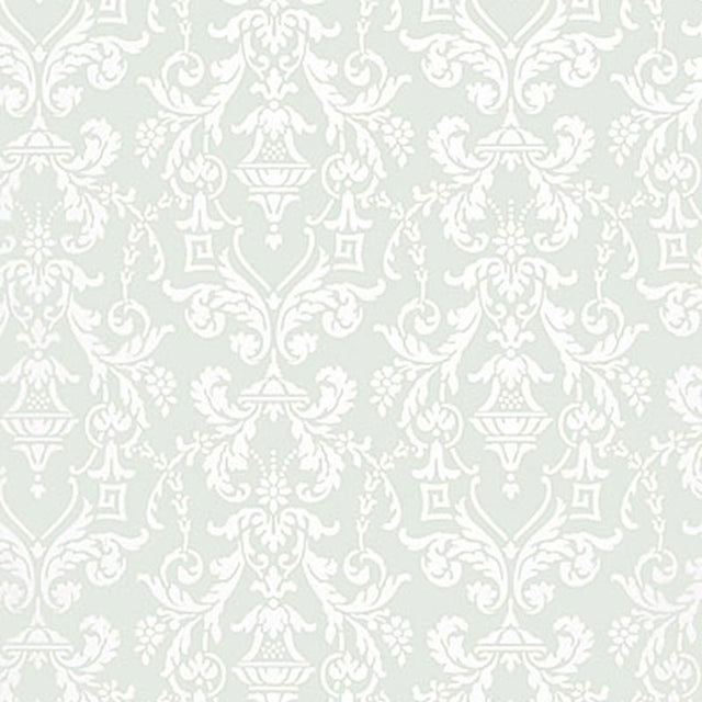 Schumacher Lido Damask Haze Wallpaper - Eade's Wallpaper