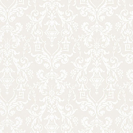Schumacher Lido Damask Dove Wallpaper - Eade's Wallpaper