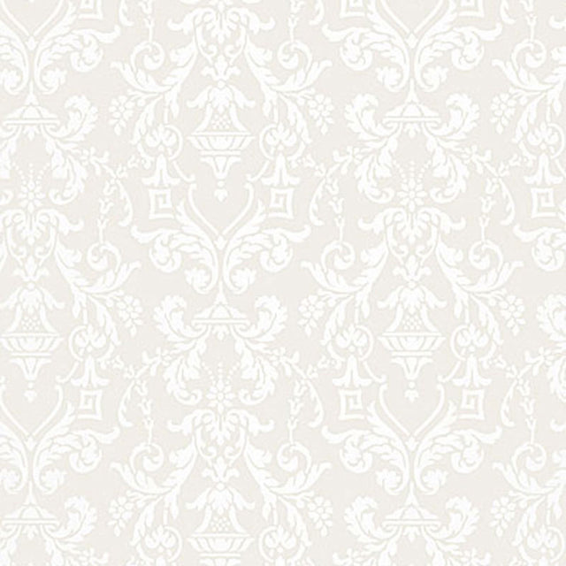 Schumacher Lido Damask Dove Wallpaper - Eade's Wallpaper