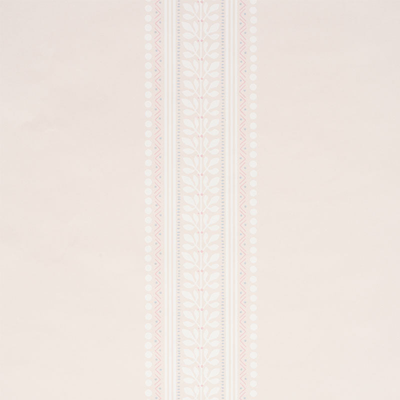 Schumacher Lorraine Stripe Blush Wallpaper - Eade's Wallpaper