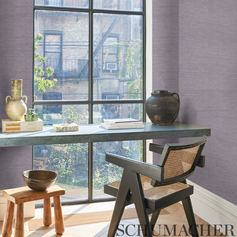 Schumacher Haruki Sisal Oatmeal Wallpaper