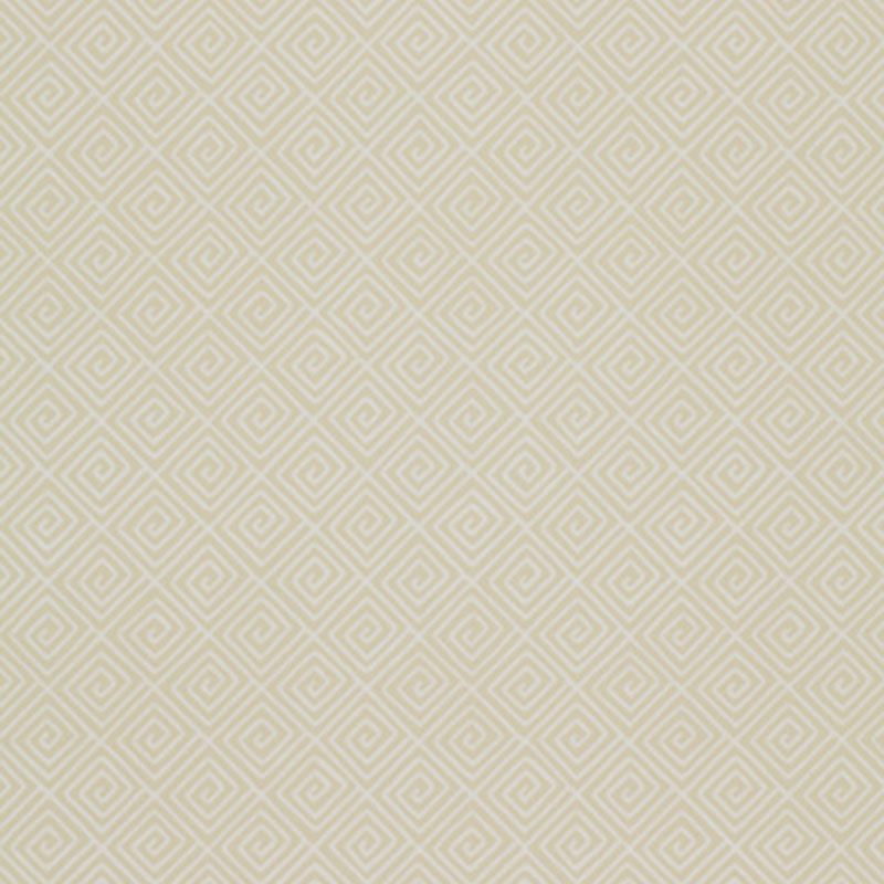 Schumacher Greek Key Bone Wallpaper