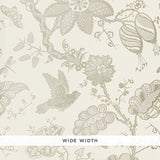 Schumacher Bali Vine Platinum Wallpaper