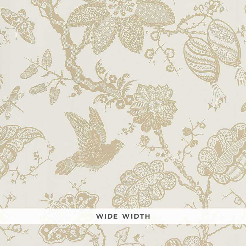 Schumacher Bali Vine Sandstone Wallpaper