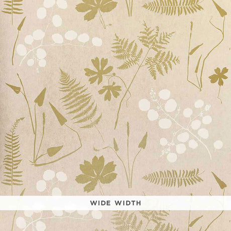 Schumacher Modern Botanical Parchment Wallpaper - Eade's Wallpaper