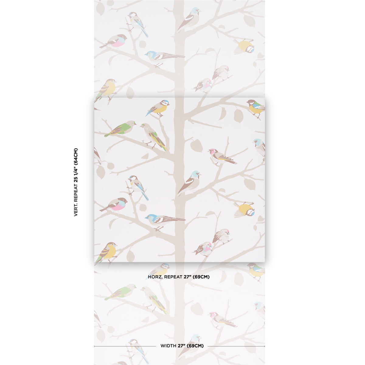 Schumacher A-Twitter Soft Multi Wallpaper
