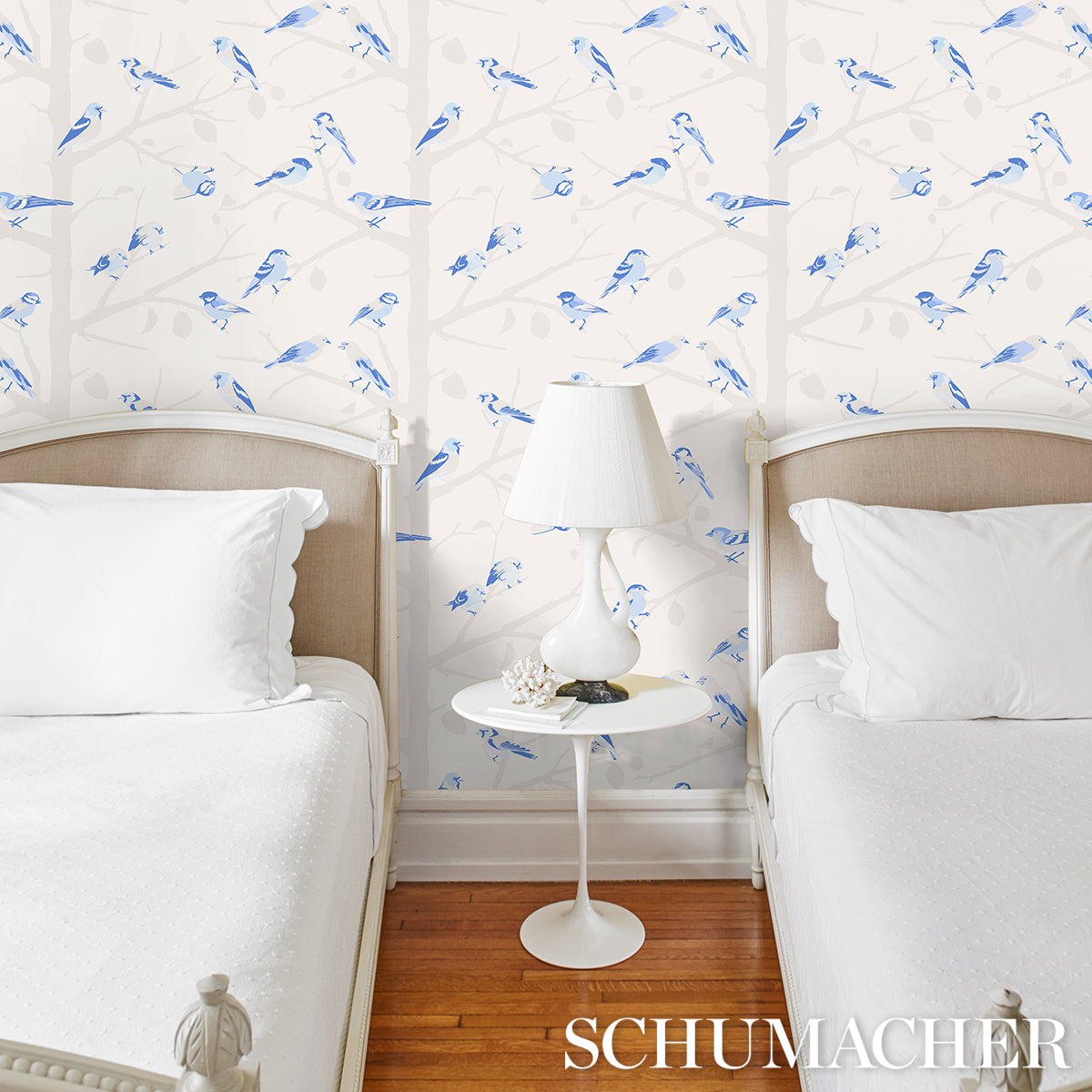 Schumacher A-Twitter Blues Wallpaper