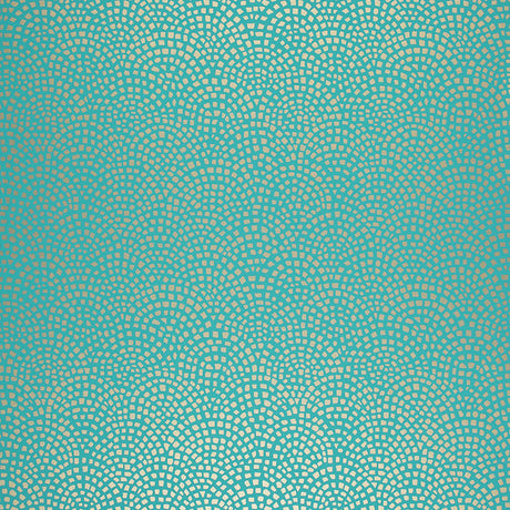 Schumacher Mosaic Turquoise Wallpaper - Eade's Wallpaper