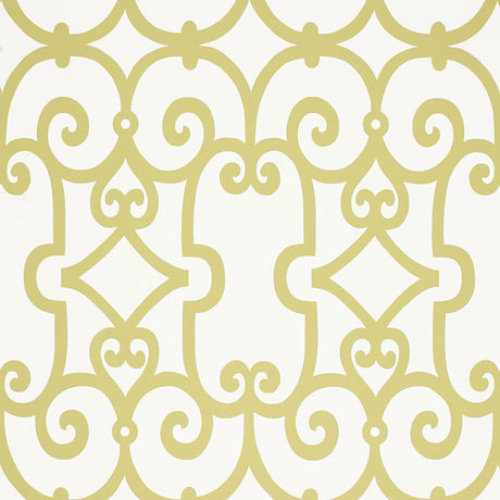 Schumacher Manor Gate Aloe Wallpaper - Eade's Wallpaper