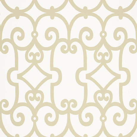 Schumacher Manor Gate Sand Wallpaper - Eade's Wallpaper