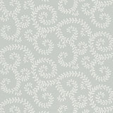 Schumacher Leafy Scroll Dove Wallpaper - Eade's Wallpaper