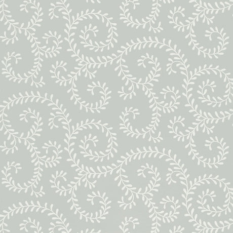 Schumacher Leafy Scroll Dove Wallpaper - Eade's Wallpaper