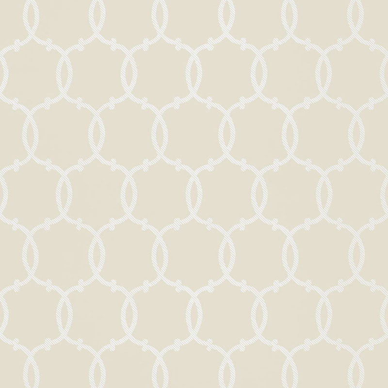 Schumacher Tracery Bisque Wallpaper - Eade's Wallpaper
