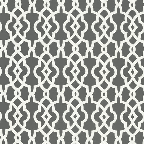 Schumacher Summer Palace Fret Smoke Wallpaper - Eade's Wallpaper