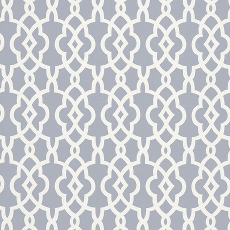 Schumacher Summer Palace Fret Wisteria Wallpaper - Eade's Wallpaper