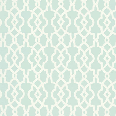 Schumacher Summer Palace Fret Mineral Wallpaper - Eade's Wallpaper