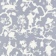 Schumacher Shantung Silhouette Print Wisteria Wallpaper - Eade's Wallpaper