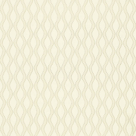 Schumacher Ribbon Wave Bone Wallpaper - Eade's Wallpaper