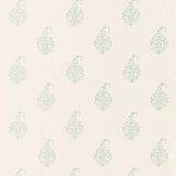 Schumacher Kerala Paisley Water Blue Wallpaper